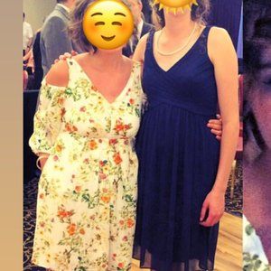 David's Bridal Marine Bridesmaid Dress